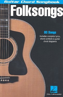 Folksongs: Guitar Chord Songbook lyrics/chords/guitar boxes