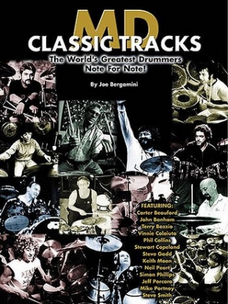 MD CLASSIC TRACKS: THE WORLD'S GREATEST DRUMMERS NOTE FOR NOTE
