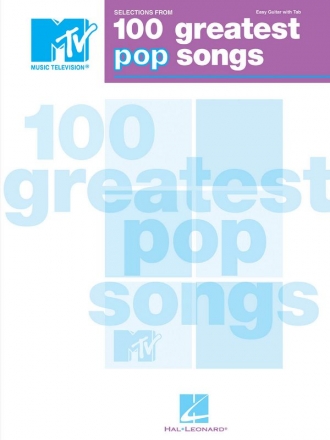 Selections from MTV's 100 Greatest Pop Songs Gitarre Buch