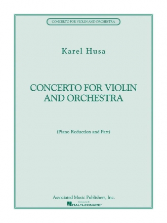 Karel Husa, Concerto for Violin and Orchestra Violine und Klavier Buch