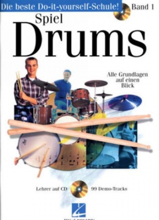 Spiel Drums Band 1 (+CD): Do-it-yourself-Schule