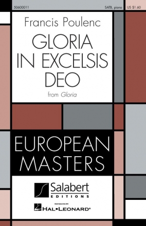 Francis Poulenc, 'Gloria In Excelsis Deo' From Gloria SATB Chorpartitur
