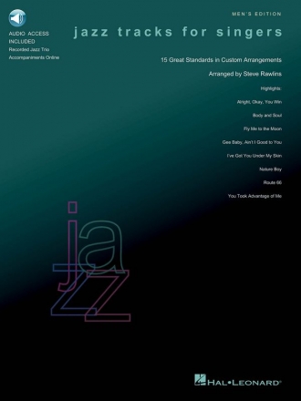 Jazz Tracks for singers - Men's Edition Vocal Buch + Online-Audio