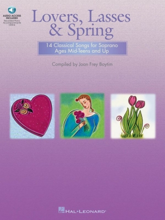 Lovers, Lasses & Spring Piano, Vocal and Guitar Buch + Online-Audio