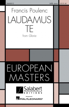 Francis Poulenc, 'Laudamus Te' From Gloria SATB Chorpartitur