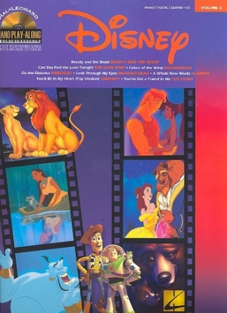 Disney Piano Playalong vol.5 (+Audio Access) for piano/vocal/guitar