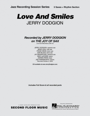 Jerry Dodgion, Love and Smiles Jazz Ensemble Partitur + Stimmen