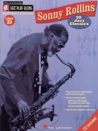 Jazz Playalong Vol.33 (+CD): Sonny Rollings 10 Jazz Classics for all instruments