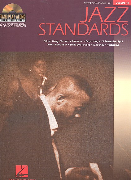 Jazz standards vol.18 (+CD): songbook for piano/vocal/guitar play 8 of your favourite songs