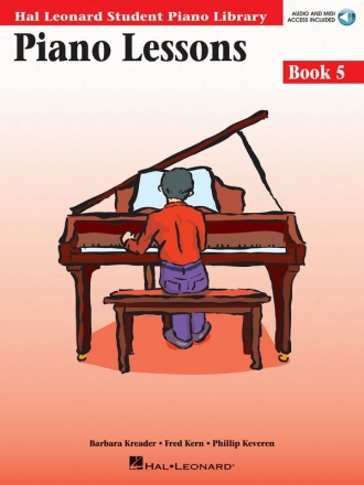 Barbara  Kreader, Piano Lessons Book 5 - Book with Online Audio Klavier Buch + Online-Audio