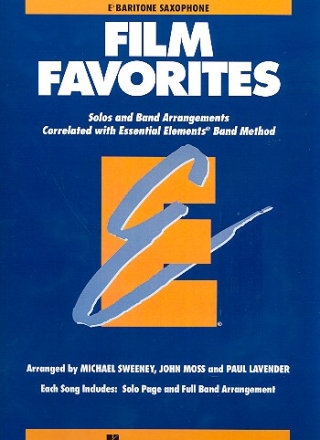 Film Favorites: for concert band baritone saxophone