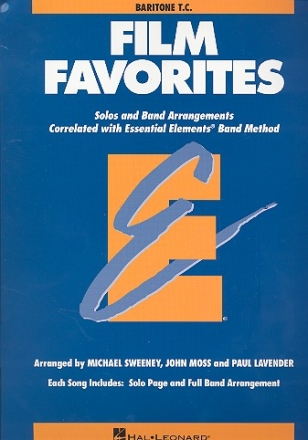 Film Favorites: for concert band baritone/tuba treble clef