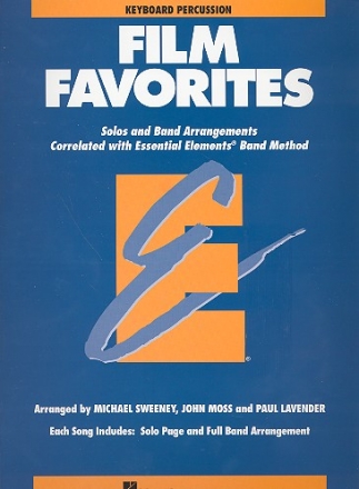 Film Favorites for concert band keyboard percussion