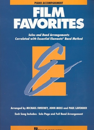 Film Favorites: for concert band piano accompaniment