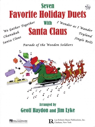 Favorite Holiday Duets with Santa Claus Piano, 4 Hands Buch + CD