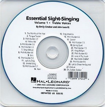 Essential Sight-Singing Vol. 1 Treble Voices Chor CD