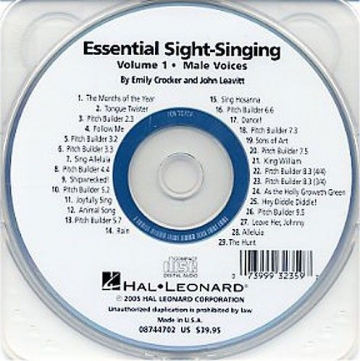 Essential Sight-Singing Vol. 1 Male Voices Chor CD