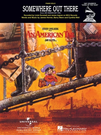 Somewhere Out There (from An American Tail) Piano, Vocal and Guitar Blatt