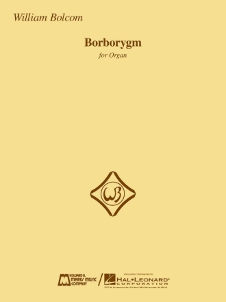 William Bolcom Borborygm Orgel Buch