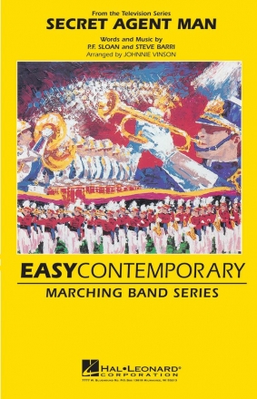 P.F. Sloan_Steve Barri, Secret Agent Man Marching Band Partitur + Stimmen