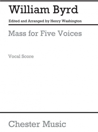 Mass for 5 Voices for mixed chorus (SATTB) a cappella score