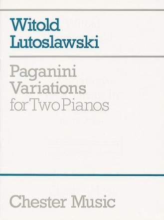 Variations on a Theme by Paganini for 2 pianos 2 scores