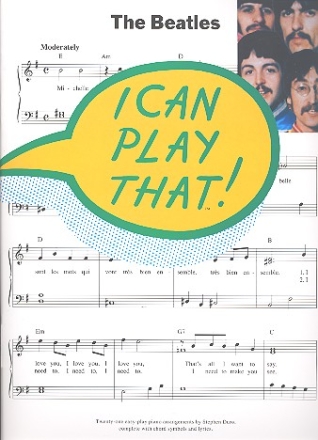 I can play that: The Beatles for piano Easy-play piano arrangements
