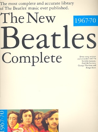The new Beatles Complete 1967-70: songbook for piano/voice/guitar