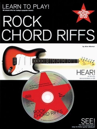 ROCK CHORD RIFFS: BOOK WITH 50 CHORD RIFFS AND  CD WARNER, ALAN