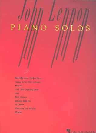 John Lennon Piano Solos: Songbook for piano