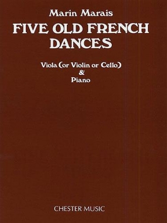 5 old French Dances for viola (violin, cello ) and piano