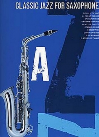 Classic Jazz for saxophone: Songbook for saxophone solo