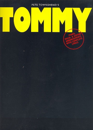 Tommy songbook for piano, vocal guitar with complete lyrics