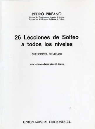 26 Lecciones De Solfeo  Buch