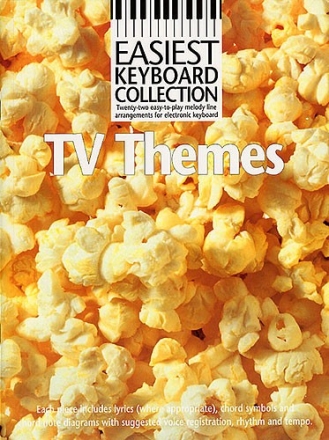 Easiest Keyboard Collection TV Themes songbook for voice and keyboard