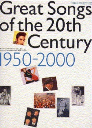 Great Songs of the 20th century 1950-2000 songbook piano/voice/guitar