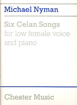 6 Celan Songs for low female voice and piano