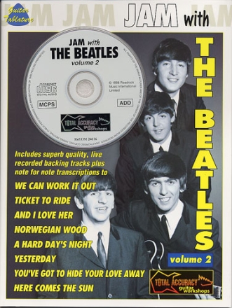 Jam with the Beatles vol.2 (+CD): songbook for voice/guitar/tablature