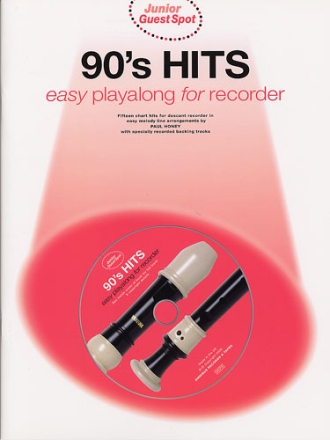 90's Hits (+CD) for recorder Junior Guest Spot easy Playalong