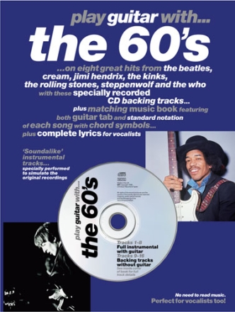 PLAY GUITAR WITH THE 60'S (+CD) 8 GREAT HITS (NOTEN UND TAB) MIT BACKING TRACKS