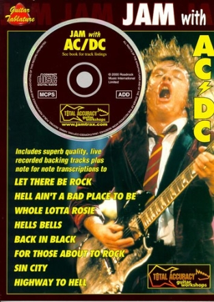 Jam with AC/DC (+CD) voice/guitar/tab Songbook