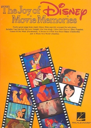 The Joy of Disney Movie Memories: songbook for piano