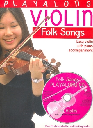 Playalong Violin (+CD) folk songs for easy violin and piano