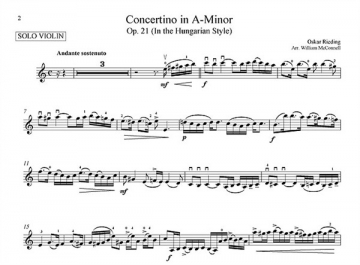 Concertino a-Moll op.21 fr Violine und Klavier