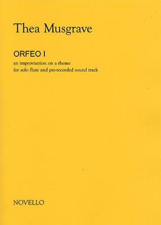 Orfeo 1 - An Improvisation on a theme for Flute and Pre-Recorded Sound Track