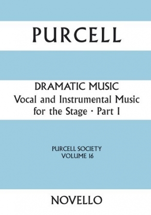 Vocal and Instrumental Music for the Stage vol.1 score