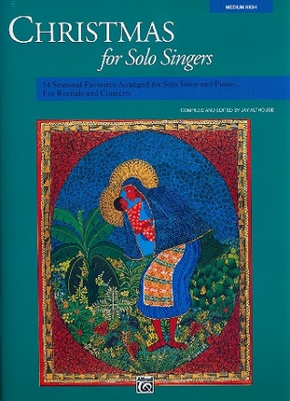 Christmas for Solo Singers Songbook for medium high voice and piano