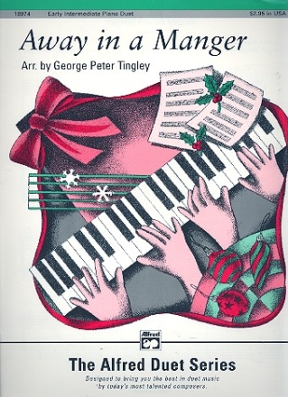 Away in a Manger for piano 4 hands score