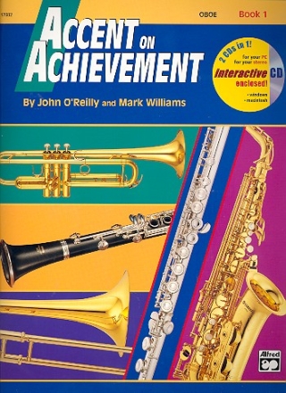 Accent on Achievement vol.1 (+CD-ROM) for band (en/dt) oboe (engl. Ausgabe mit deutschsprachigem Einlegeblatt)