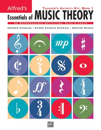 ALF19380  ALfred's Essentials of Music Theory Teacher's Activity Kit - Book 1